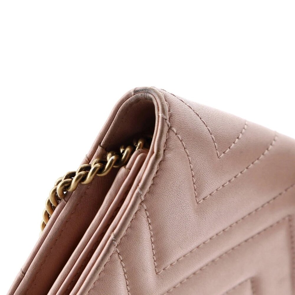 Gucci GG Marmont Chain Flap Bag Matelasse Leather Mini reb-550-091725 - Picture 6 of 7